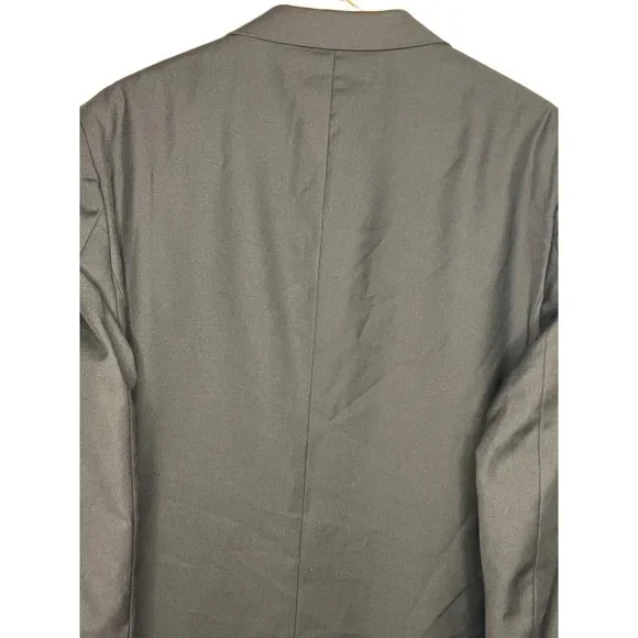 Carlo Losso 150 Performance sports coat black size 44R 2 button front high twist
